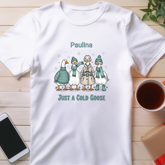Koszulka personalizowana - świąteczne gęsi #297
