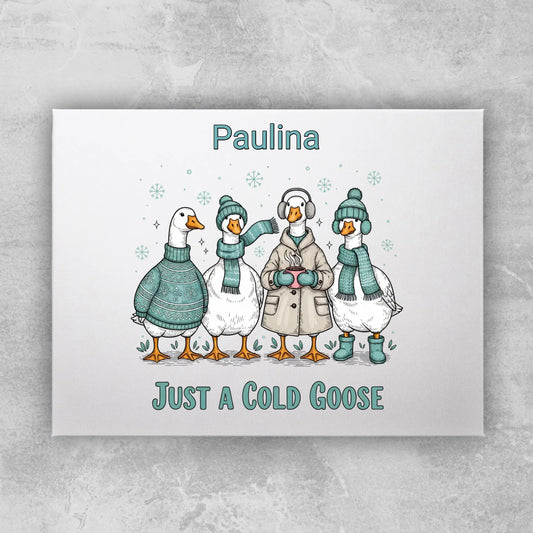 Obraz personalizowany - świąteczne gęsi #297