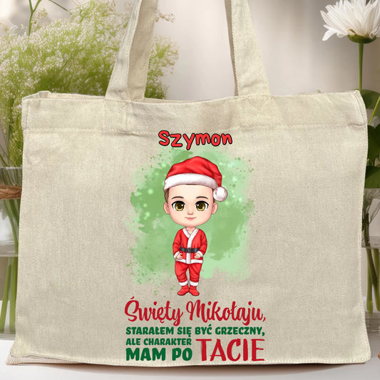 Torba personalizowana świąteczna dla chłopca #95