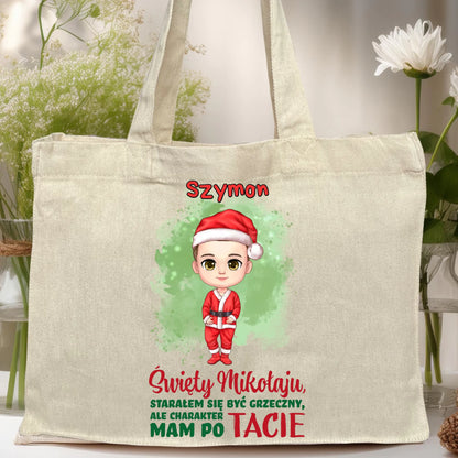 Torba personalizowana świąteczna dla chłopca #95