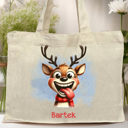 Torba personalizowana świąteczna - Renifer #18