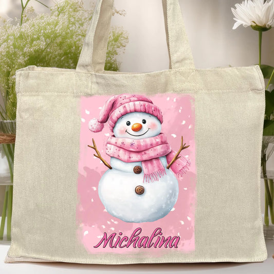 Torba personalizowana świąteczna - Bałwanek #21