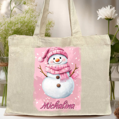 Torba personalizowana świąteczna - Bałwanek #21