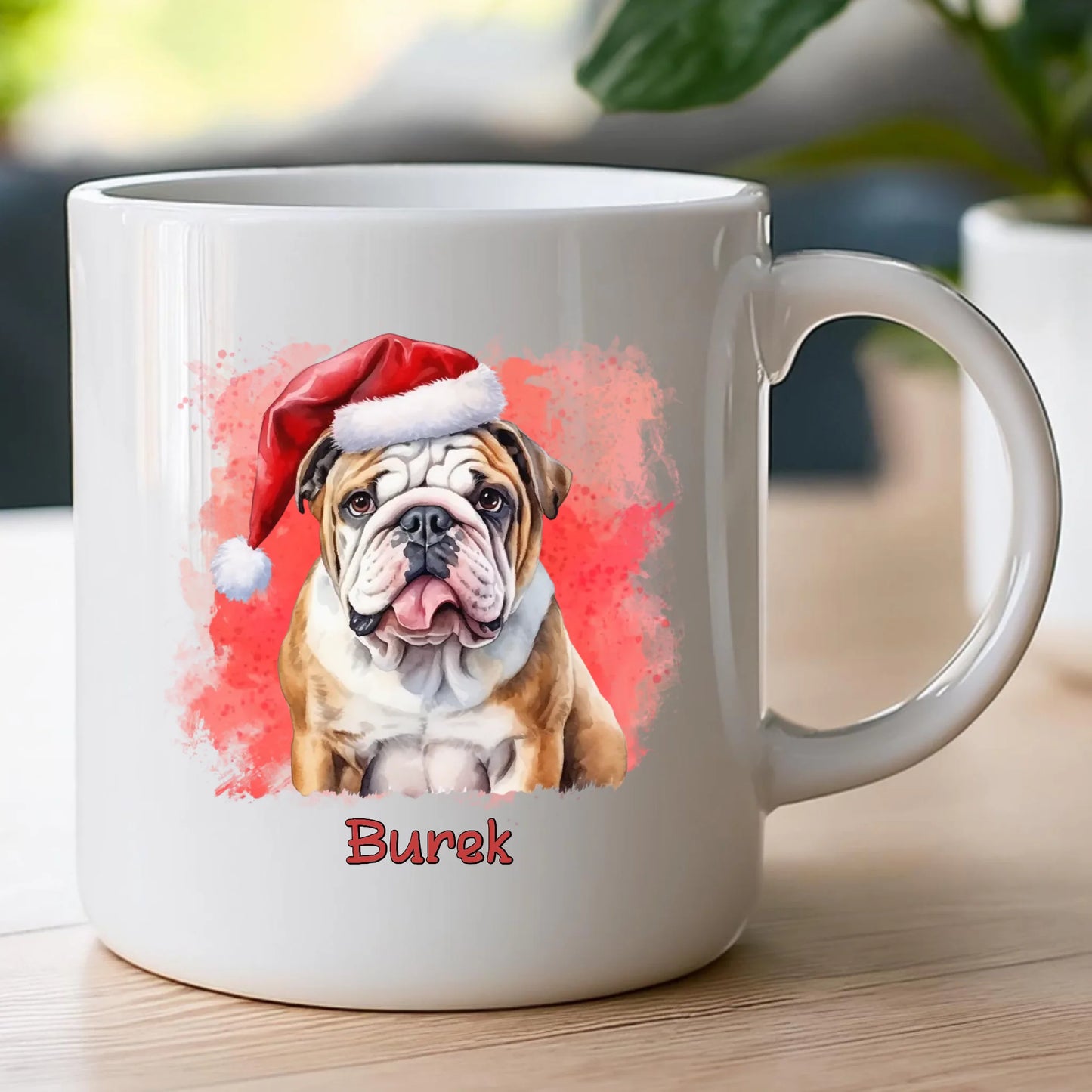 Kubek personalizowany świąteczny z psem #46