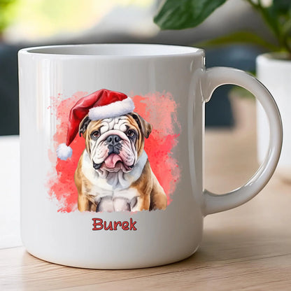 Kubek personalizowany świąteczny z psem #46