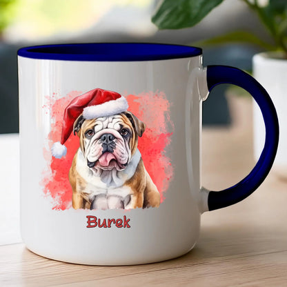 Kubek personalizowany świąteczny z psem #46