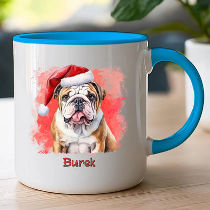 Kubek personalizowany świąteczny z psem #46