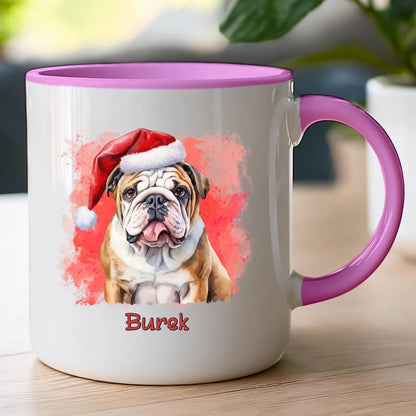 Kubek personalizowany świąteczny z psem #46