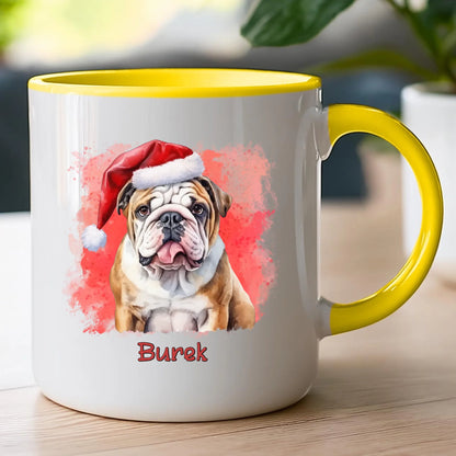 Kubek personalizowany świąteczny z psem #46