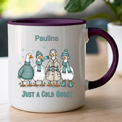 Kubek personalizowany - świąteczne gęsi #297