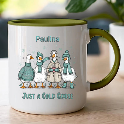 Kubek personalizowany - świąteczne gęsi #297