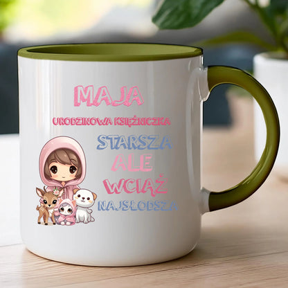 Kubek personalizowany na urodziny - urodzinowa księżniczka #5007
