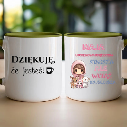 Kubek personalizowany na urodziny - urodzinowa księżniczka #5007