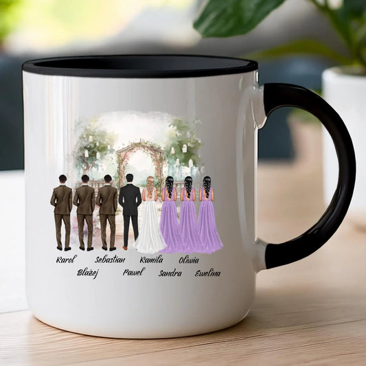 Kubek personalizowany dla przyjaciół - ślub #357