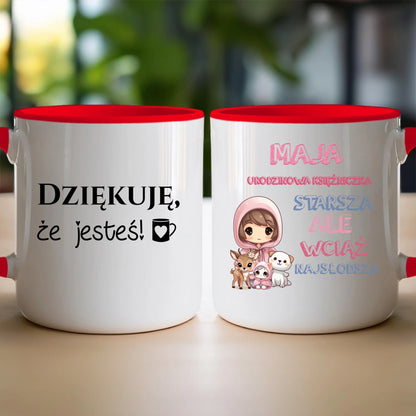 Kubek personalizowany na urodziny - urodzinowa księżniczka #5007
