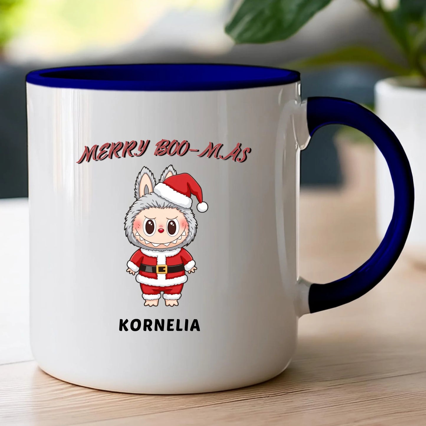 Personalizowany kubek na święta - Uroczy Potworek #513