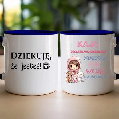 Kubek personalizowany na urodziny - urodzinowa księżniczka #5007