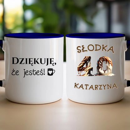 Kubek personalizowany na urodziny - słodkie liczby #5010