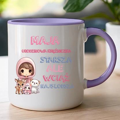 Kubek personalizowany na urodziny - urodzinowa księżniczka #5007