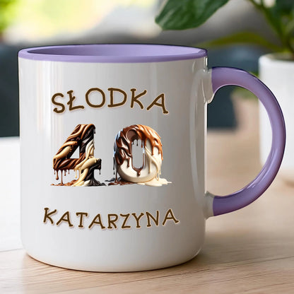 Kubek personalizowany na urodziny - słodkie liczby #5010