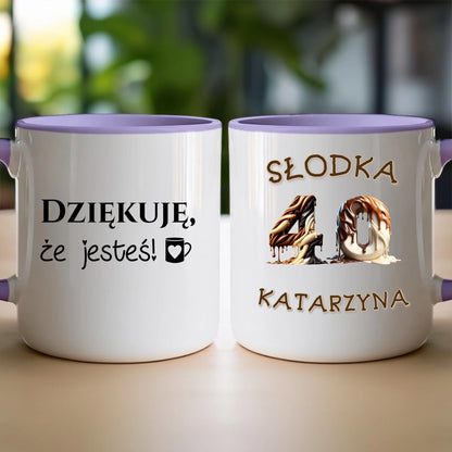 Kubek personalizowany na urodziny - słodkie liczby #5010