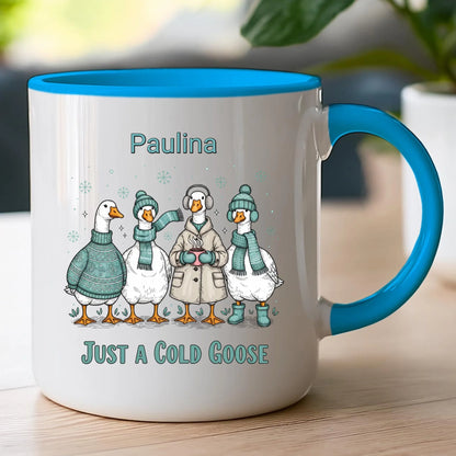 Kubek personalizowany - świąteczne gęsi #297