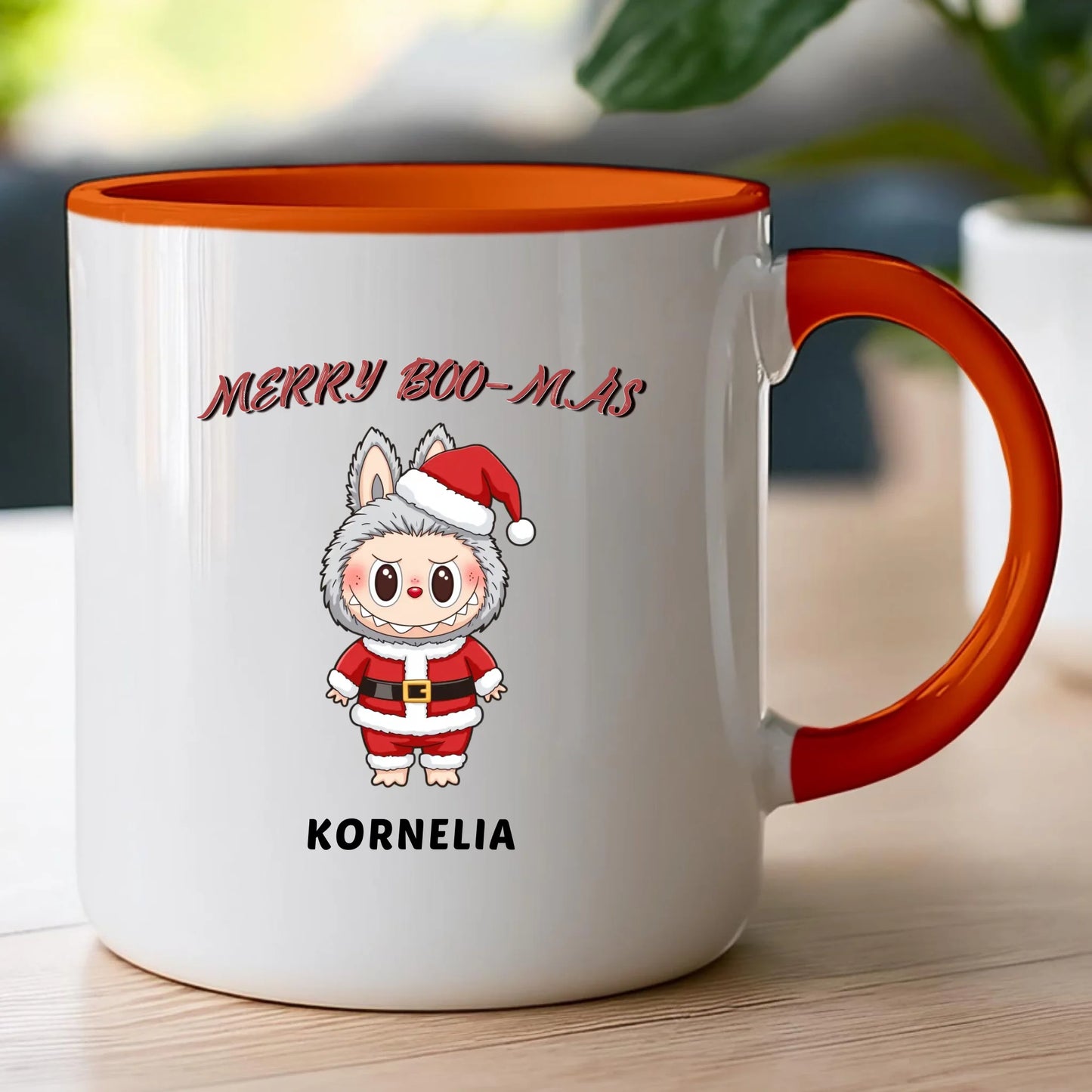 Personalizowany kubek na święta - Uroczy Potworek #513