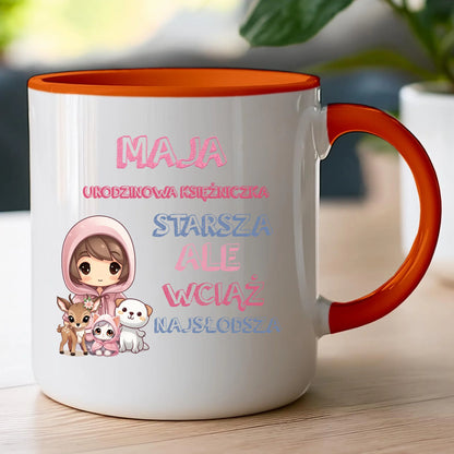 Kubek personalizowany na urodziny - urodzinowa księżniczka #5007