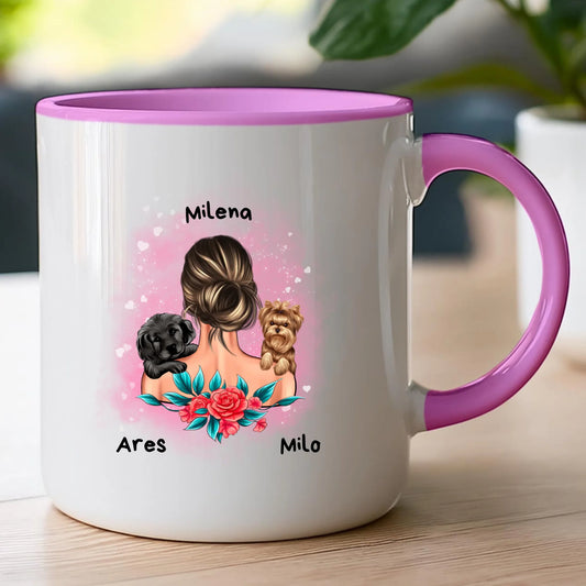 Kubek personalizowany dla kobiety - zwierzaki #15