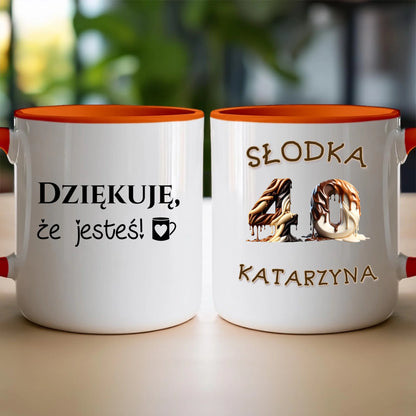 Kubek personalizowany na urodziny - słodkie liczby #5010