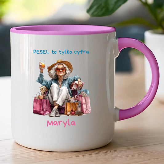Kubek personalizowany dla starszej kobiety #405
