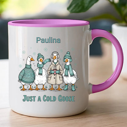 Kubek personalizowany - świąteczne gęsi #297