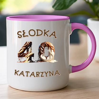 Kubek personalizowany na urodziny - słodkie liczby #5010