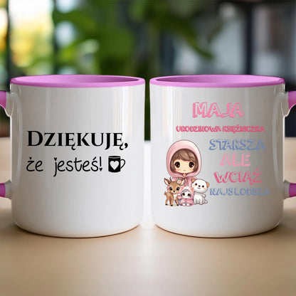 Kubek personalizowany na urodziny - urodzinowa księżniczka #5007