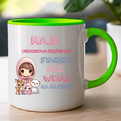 Kubek personalizowany na urodziny - urodzinowa księżniczka #5007