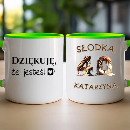 Kubek personalizowany na urodziny - słodkie liczby #5010