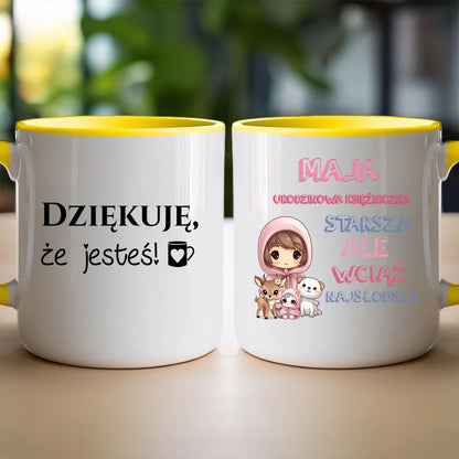 Kubek personalizowany na urodziny - urodzinowa księżniczka #5007