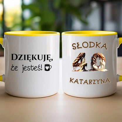 Kubek personalizowany na urodziny - słodkie liczby #5010