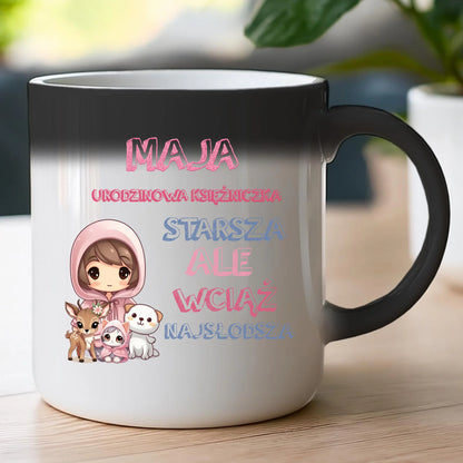 Kubek personalizowany na urodziny - urodzinowa księżniczka #5007