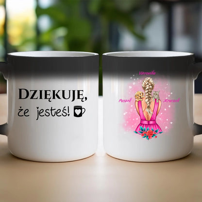 Kubek personalizowany dla kobiety - ze zwierzakami #16