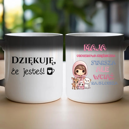Kubek personalizowany na urodziny - urodzinowa księżniczka #5007