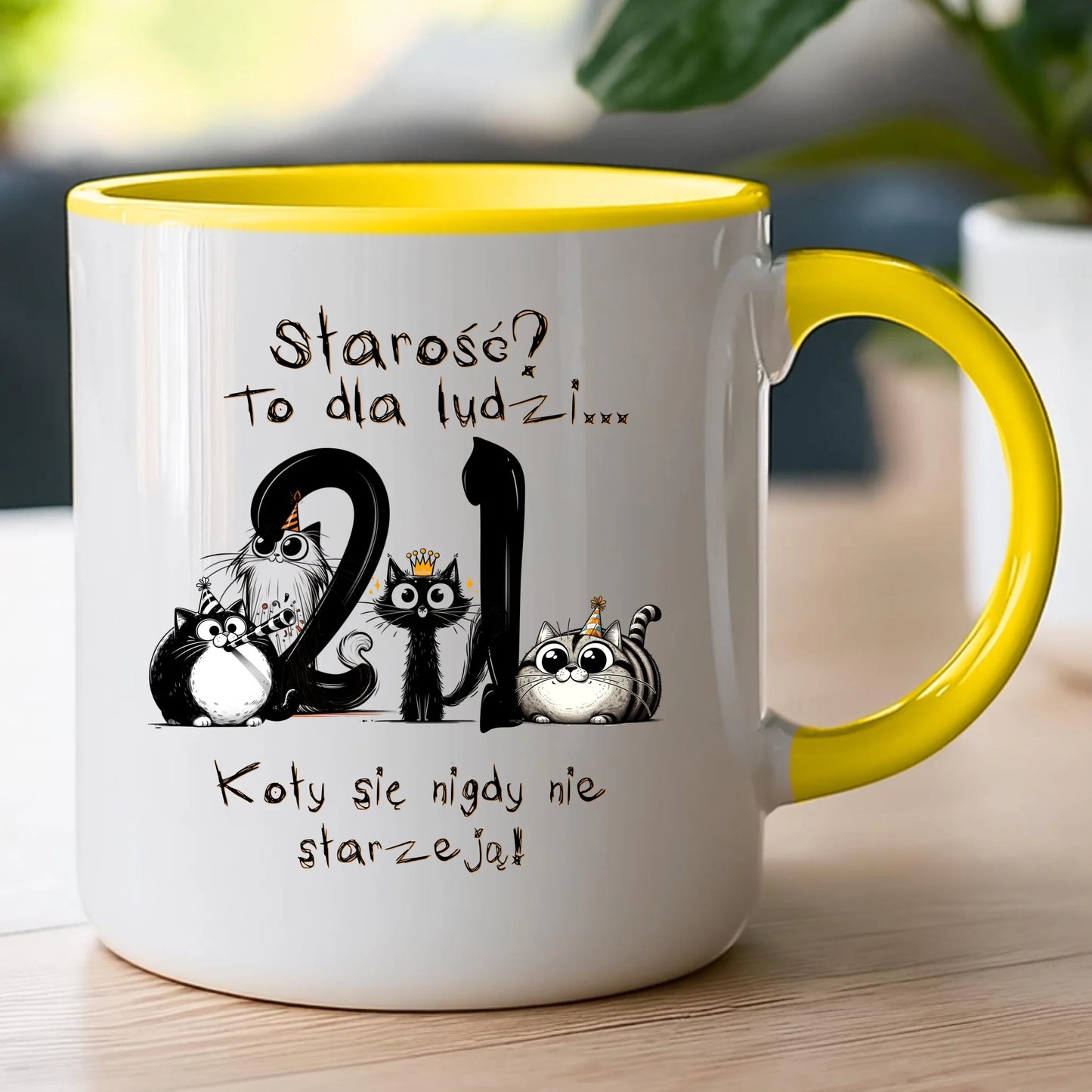 Kubek personalizowany na urodziny - kociaki #5012