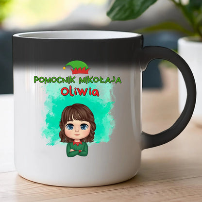 Kubek personalizowany świąteczny dla dziewczynki #92