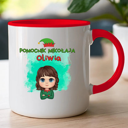 Kubek personalizowany świąteczny dla dziewczynki #92
