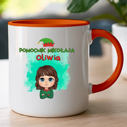 Kubek personalizowany świąteczny dla dziewczynki #92