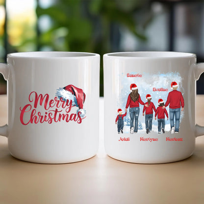 Kubek personalizowany świąteczny dla rodziny #814