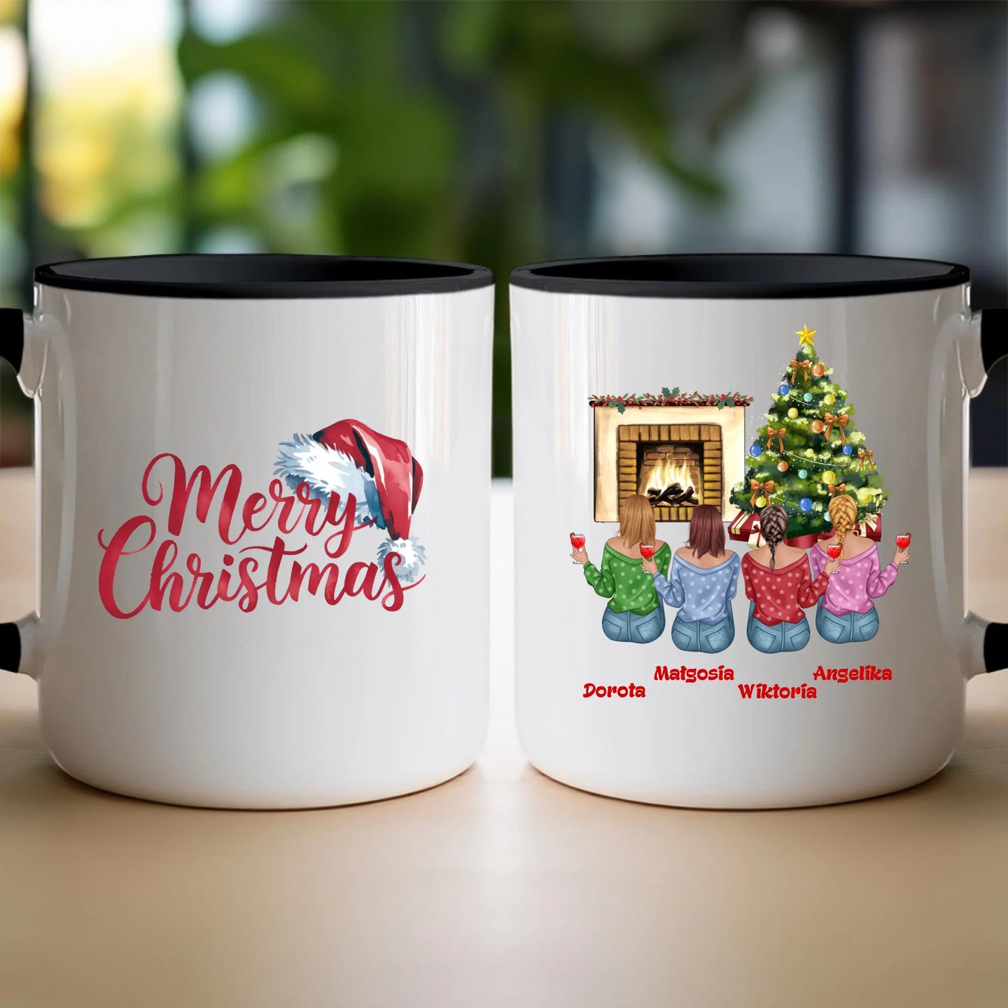 Kubek personalizowany świąteczny dla przyjaciółek #129