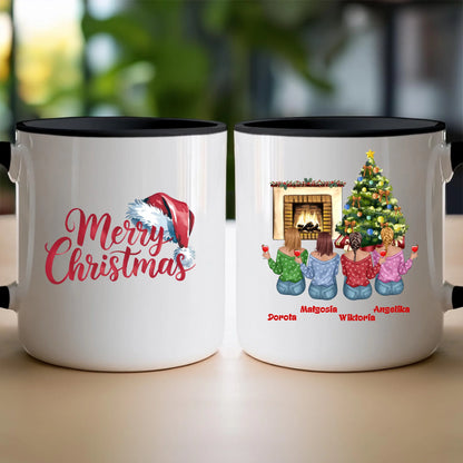 Kubek personalizowany świąteczny dla przyjaciółek #129