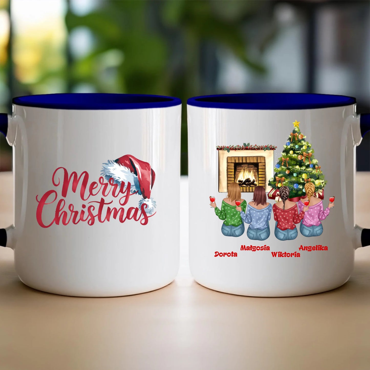 Kubek personalizowany świąteczny dla przyjaciółek #129