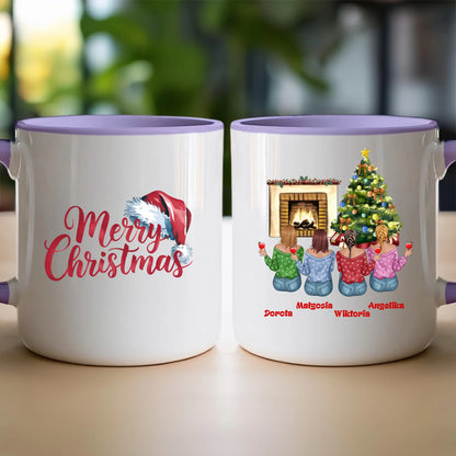 Kubek personalizowany świąteczny dla przyjaciółek #129